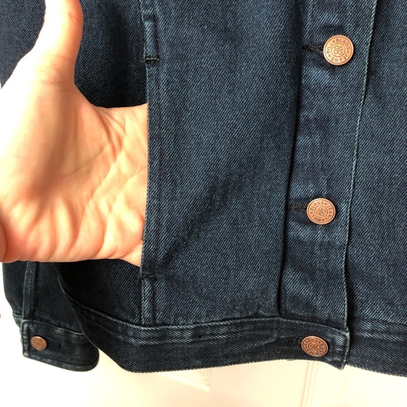 Dark Blue Jean Jacket with Project Manager Embroidery - Picture 6 of 10